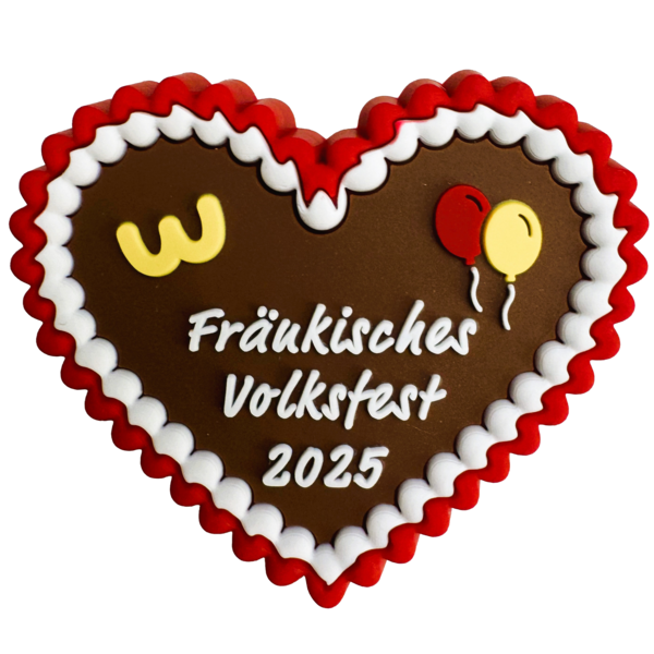 Ansteckherz auf einem Tisch